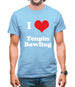 I Love Tenpin Bowling Mens T-Shirt