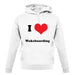 I Love Wakeboarding unisex hoodie