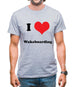 I Love Wakeboarding Mens T-Shirt