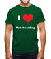 I Love Wakeboarding Mens T-Shirt