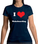 I Love Wakeboarding Womens T-Shirt