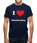 I Love Wakeboarding Mens T-Shirt