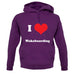 I Love Wakeboarding unisex hoodie