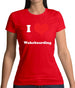 I Love Wakeboarding Womens T-Shirt