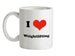 I Love Weightlifting Ceramic Mug