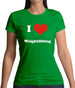 I Love Weightlifting Womens T-Shirt