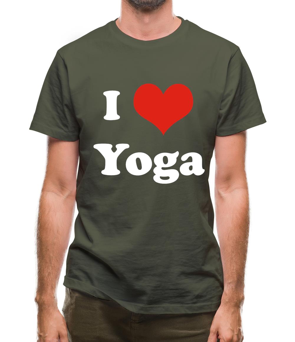 I Love Yoga Mens T-Shirt