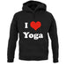 I Love Yoga unisex hoodie