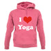 I Love Yoga unisex hoodie