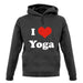 I Love Yoga unisex hoodie