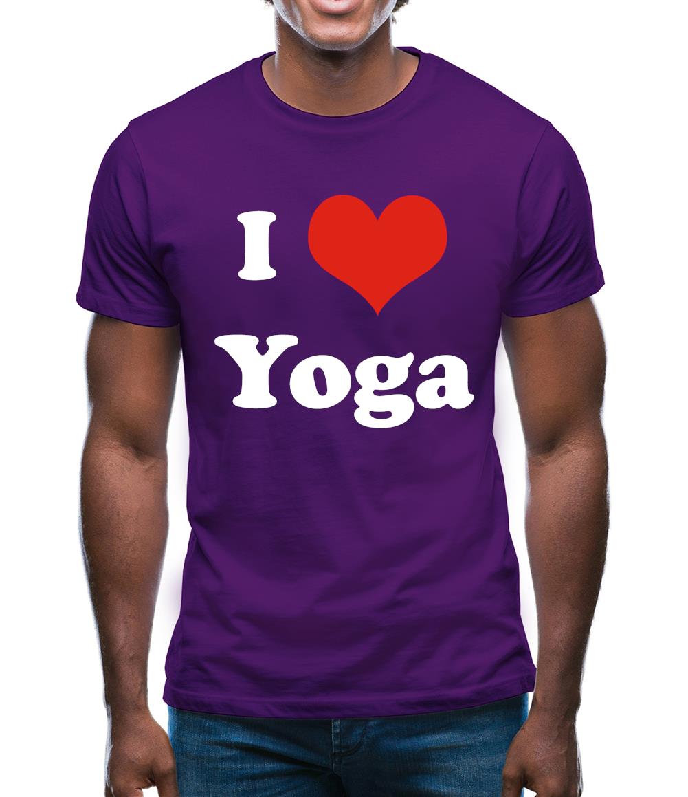 I Love Yoga Mens T-Shirt