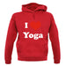 I Love Yoga unisex hoodie