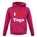 I Love Yoga unisex hoodie