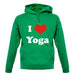 I Love Yoga unisex hoodie