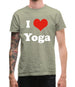 I Love Yoga Mens T-Shirt