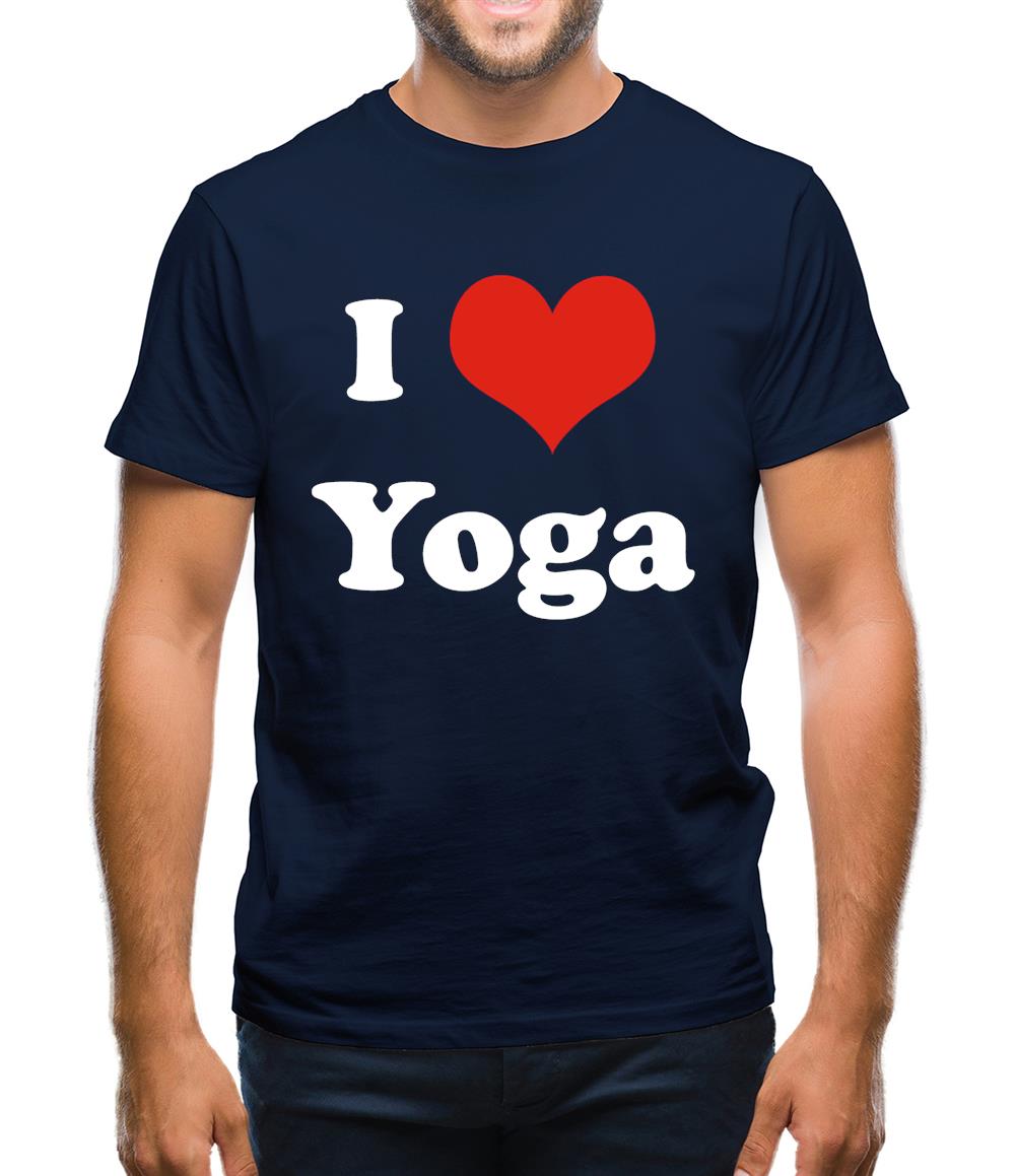 I Love Yoga Mens T-Shirt