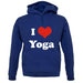 I Love Yoga unisex hoodie