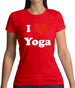 I Love Yoga Womens T-Shirt