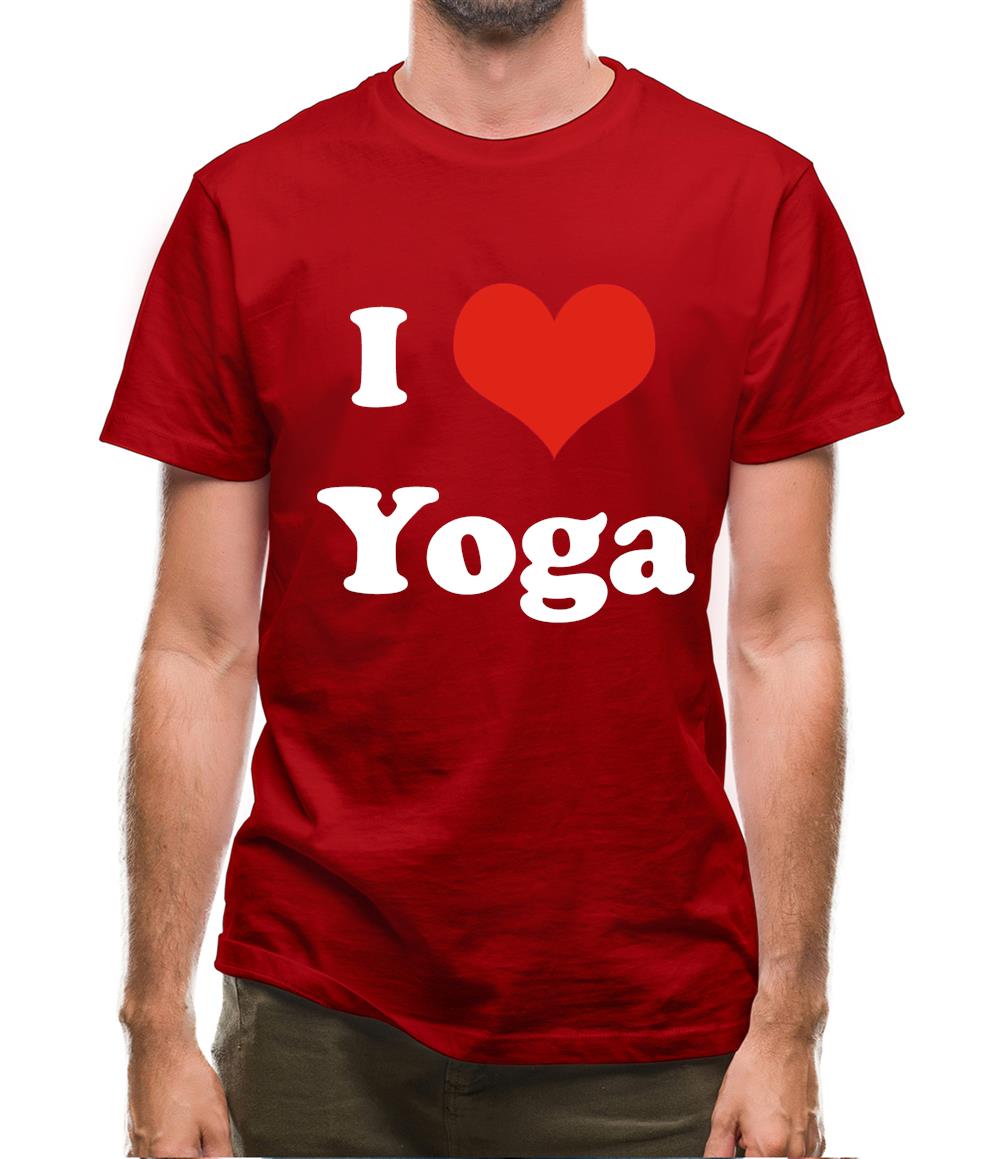 I Love Yoga Mens T-Shirt