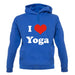 I Love Yoga unisex hoodie