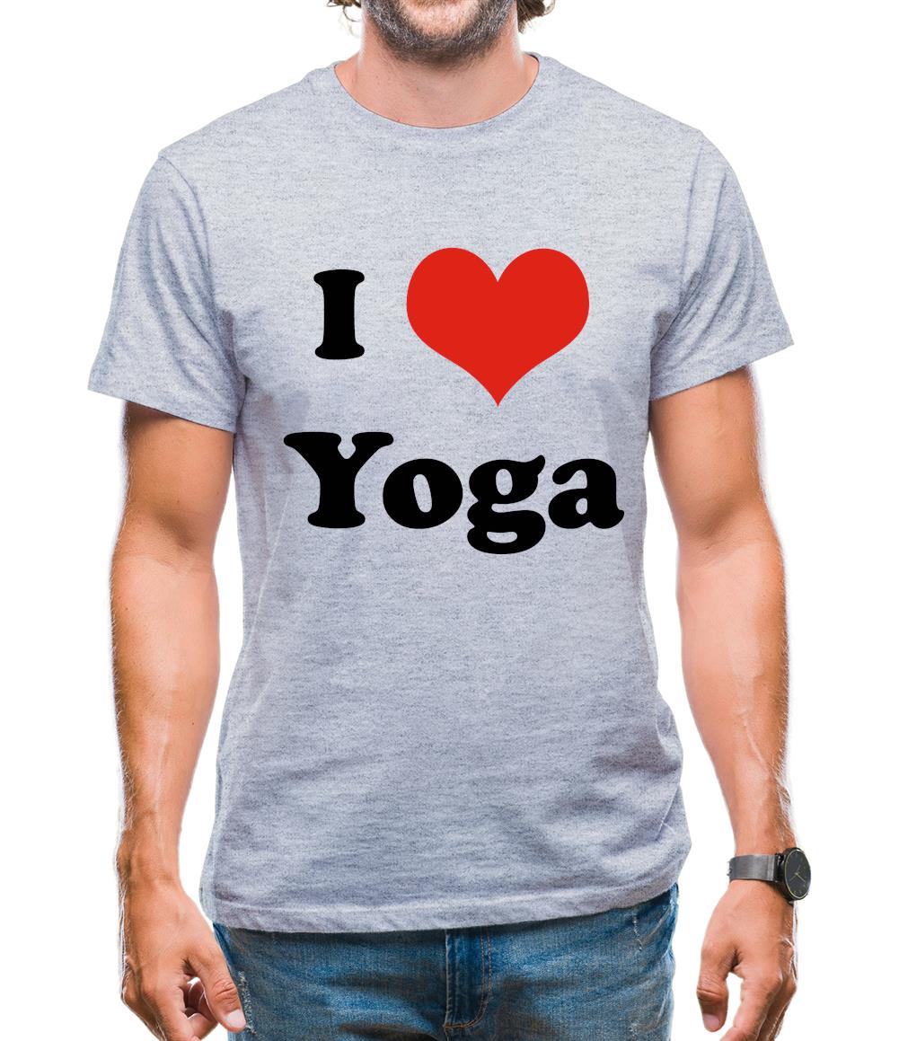 I Love Yoga Mens T-Shirt