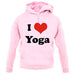 I Love Yoga unisex hoodie