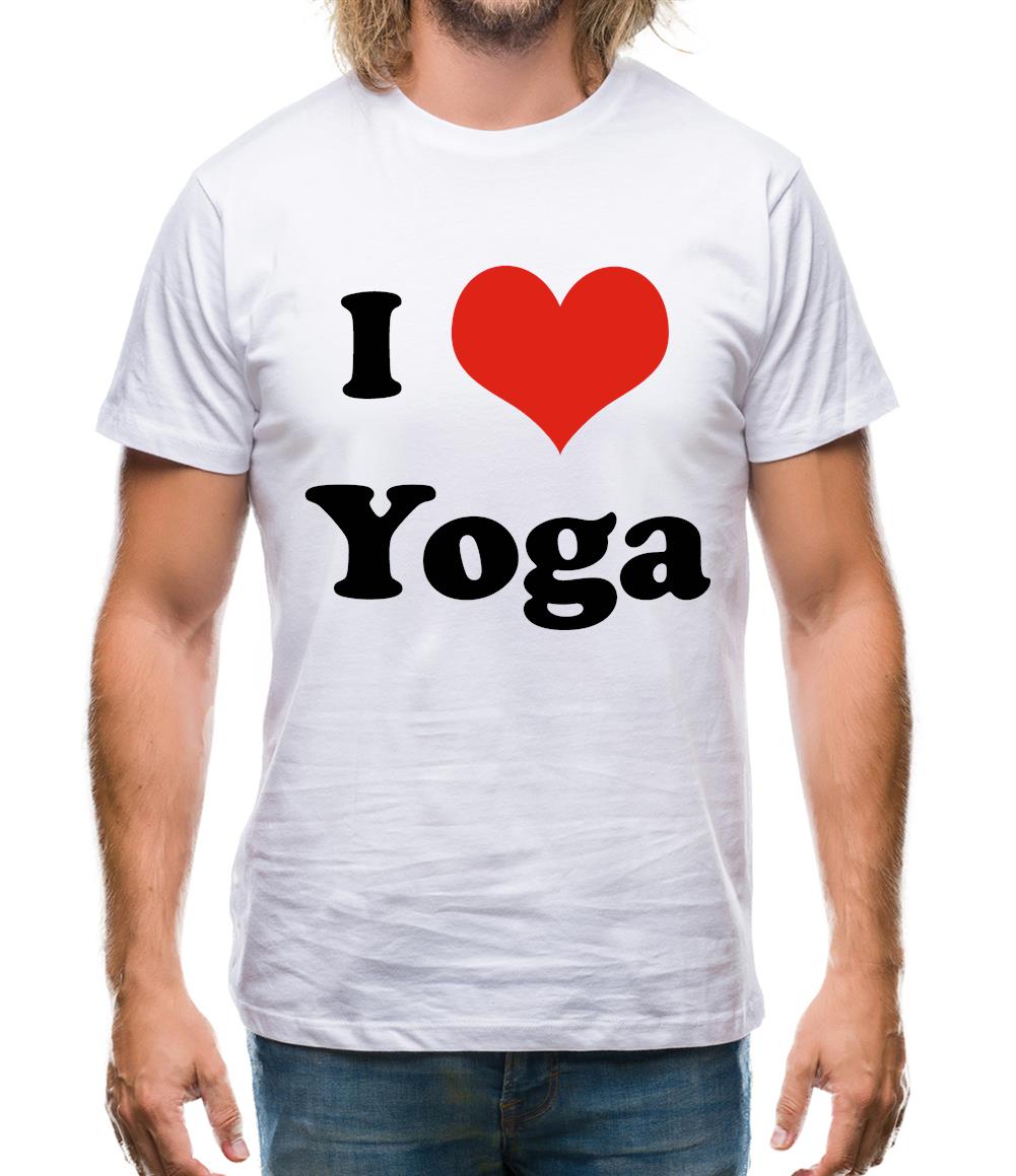 I Love Yoga Mens T-Shirt