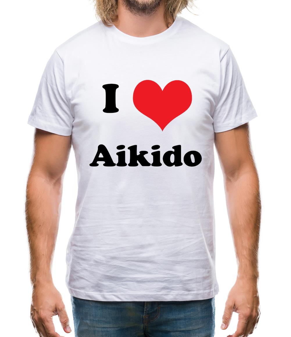 I Love Aikido Mens T-Shirt