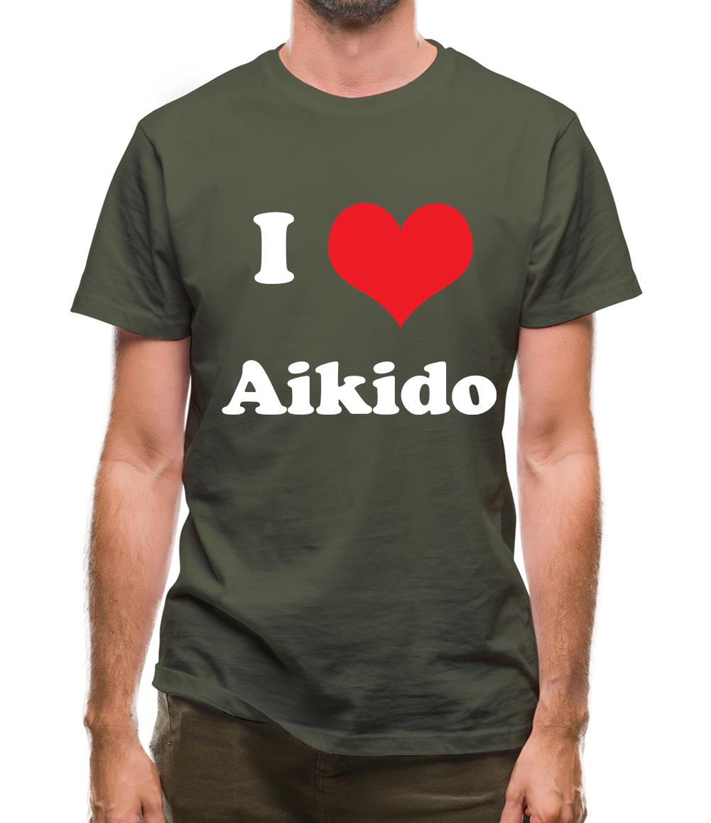 I Love Aikido Mens T-Shirt