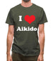 I Love Aikido Mens T-Shirt