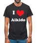 I Love Aikido Mens T-Shirt