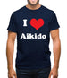 I Love Aikido Mens T-Shirt