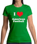 I Love American Football Womens T-Shirt