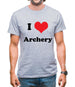 I Love Archery Mens T-Shirt