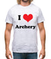 I Love Archery Mens T-Shirt