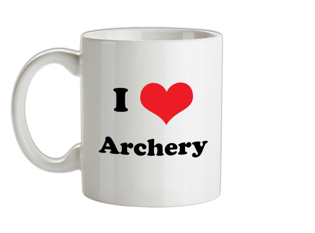 I Love Archery Ceramic Mug