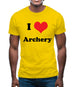 I Love Archery Mens T-Shirt