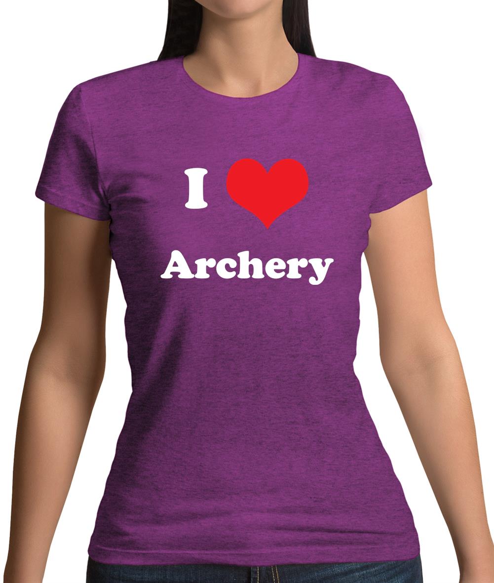 I Love Archery Womens T-Shirt