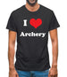 I Love Archery Mens T-Shirt