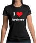 I Love Archery Womens T-Shirt