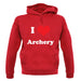 I Love Archery unisex hoodie