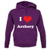 I Love Archery unisex hoodie