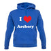 I Love Archery unisex hoodie