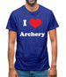 I Love Archery Mens T-Shirt