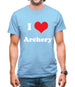 I Love Archery Mens T-Shirt