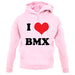 I Love Bmx unisex hoodie