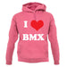 I Love Bmx unisex hoodie