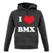 I Love Bmx unisex hoodie