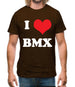 I Love Bmx Mens T-Shirt
