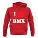 I Love Bmx unisex hoodie